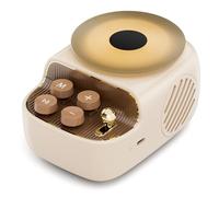 COLSUR Mini Bluetooth Speaker, Small Retro Speaker with Night Light, Portable Wireless Bluetooth 5.3, 1200mAh Battery, Support TF Card, Indoor/Bedroom/Living Room/Travel/Gifts