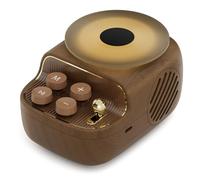 COLSUR Mini Bluetooth Speaker, Small Retro Speaker with Night Light, Portable Wireless Bluetooth 5.3, 1200mAh Battery, Support TF Card, Indoor/Bedroom/Living Room/Travel/Gifts