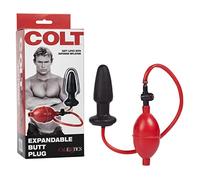CalExotics COLT Butt Plug - Latex Expandable Inflatable Girthy Base - Black
