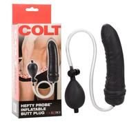 COLT Hefty Probe Inflatable Butt Plug Pump Anal Sex Toy Black