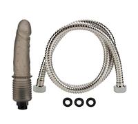 Colt Shower Shot Spraying Water Dong Spraying Water Dildo Jelly, Silver