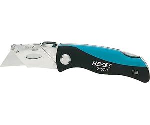 Coltello pieghevole HAZET 2157-1 con lame di ricambio incluse coltello da taglio con impugnatura confortevole e appoggio per il pollice per lavorare senza problemi con le articolazioni lama affilata