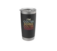 Colter Name Colter Personalized Name First Given Stainless Steel Insulated Tumbler