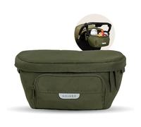 Colugo On the Go Organizer Felt Purse Bag Organizer Insert with Zipper Small Purse Organizer Insert for Inside Purse, Tote Bag Organizer for Handbags Designed to fit to your stroller (Olive)