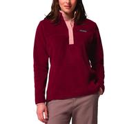 Columbia - 4 seasons Fleeces - Benton Springs 1/2 Snap Pull Over II Rich Wine Eraser Pink for Women - Size M - Burgundy Burgundy