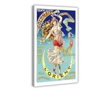 Columbia A La Porte Maillot L'orient Vintage Entertainment Poster Canvas Art Wall Decor Posters Home Bar Restaurant Garage Cafe Logo Gift 24x36inch(60x90cm)