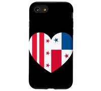 Columbia and Panama Flags: Heart Shaped Unity Case for iPhone SE (2020) / 7/8