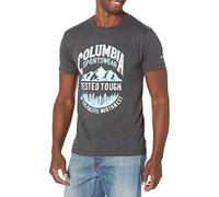 Columbia Apparel Men's Graphic T-Shirt Shirt, Charcoal Heather/Tough, Large
