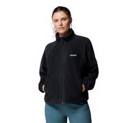 Columbia Women's Benton Springs Relaxed Full Zip, Full Zip Fleece Jacket, Black, Medium