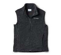 Columbia Big Boys' Steens Mountain Fleece Vest, Charcoal Heather, Medium