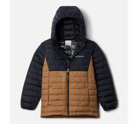 Columbia - Boy's Powder Lite™ II Hooded Insulated Jacket - Delta, Black Size L (14-16 years) Boys