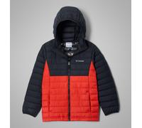 Columbia - Boy's Powder Lite™ II Hooded Insulated Jacket - Super Sonic, Black Size L (14-16 years) Boys