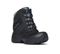 Columbia Boy's Rope Tow Snow Boot Waterproof Hiking Shoes, Black Dark Compass, 10 UK Child