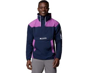 Columbia Challenger Men's Windbreaker Anorak (Navy & Purple, XL)
