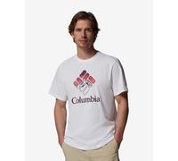 Columbia CSC Seasonal Graphic Short Sleeve T-Shirt White Red - S