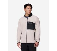 Columbia Fast Trek Overlay Full Zip Fleece White Cream Black - L