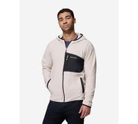 Columbia Mens Fast Trek Overlay Full Zip Fleece Hoodie - Colour: 278 Dark Stone/ Black - Size: Large