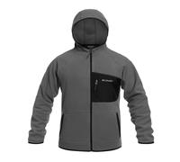 Columbia Mens Fast Trek Overlay Full Zip Fleece Hoodie - Colour: 023 City Grey/ Black - Size: Medium