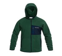 Columbia Fast Trek Overlay Hooded Fleece - Rain Forest/Coll Navy