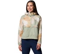 Columbia female Spire Valley™ Printed Hooded Sports Jacket - M - Green Mix, Green Mix,Black Mix