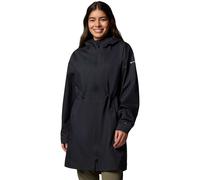 Columbia female Weekend Adventure Raincoat - M - Black, Black,Green