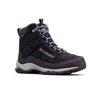 Columbia FIRECAMP BOOT Waterproof Women's Snow Boots, Black x Plum Purple, 4 UK