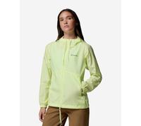 Columbia Flash Forward II Hooded Windbreaker Jacket Fluorescent Yellow Women - L