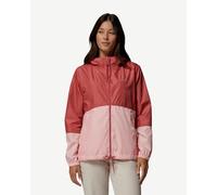 Columbia Flash Forward II Hooded Windbreaker Jacket Light Pink Red Women - M
