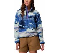 Columbia - Fleece with half-zip collar - Helvetia II Printed Cropped Half Snap Nocturnal Dreaming for Women - Size L - Blue Blue L