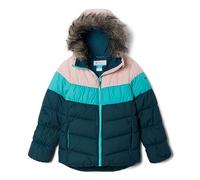 Columbia Girl's Arctic Blast Jacket, Ski Jacket, Night Wave/Bright Aqua/Dusty Pink, Size L