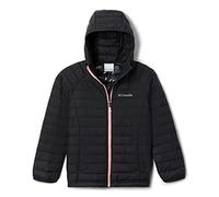 Columbia Girl's Powder Lite Hooded Jacket, Hooded Puffer Jacket, Black, Size XL
