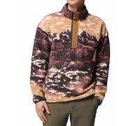 Helvetia II Printed Half Snap Fleece Camel Brown Sisters XXL