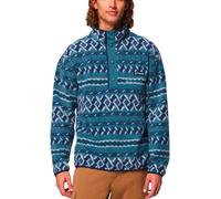Columbia - Half-pressured printed Fleeces - Helvetia II Printed Half Snap Fleece Everblue Knitknot for Men - Size M - Blue Blue