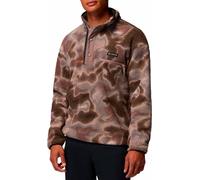Columbia - Half-snap printed fleece - Helvetia II Printed Half Snap Fleece Iron Dyeflow for Men - Size M - Brown Brown M
