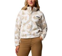 Columbia - Half-zip fleece with stand-up collar - Helvetia II Printed Cropped Half Snap Sea Salt Sprayflower for Women - Size XL - Beige Beige XL