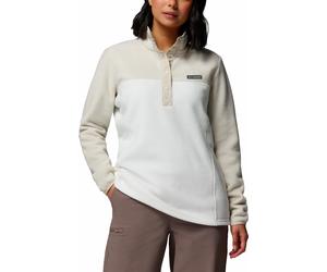 Columbia - Half-zip hiking fleece - Benton Springs 1/2 Snap Pull Over II Sea Salt Dark Stone for Women - Size S - Beige Beige S