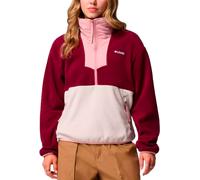 Columbia Women's Sequoia Grove 1/2 Zip Fleece, Fleece Pull Over, Rich Wine/Dark Stone/Eraser Pink, XS