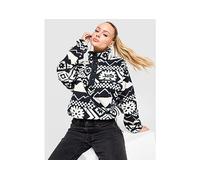 Columbia Helvetia Aztec Fleece - Black - Womens L