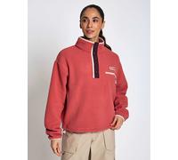 Columbia Helvetia Funnel Neck Fleece Sweatshirt Medium Red