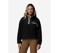 Columbia Helvetia II Cropped Half Snap Fleece Black Grey Women - M