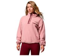 Columbia - Women's half-pressured Fleeces - Helvetia II Cropped Half Snap Fleece Eraser Pink Fig Rich Wine for Women - Size XS Pink XS