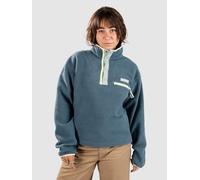 Columbia - Women's half-pressured Fleeces - Helvetia II Cropped Half Snap Fleece Everblue Crshd Blue Ctrn Hz for Women - Size M Blue