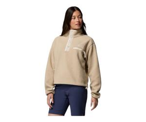 Columbia Helvetia II Cropped Half Snap Fleece S Beige Women