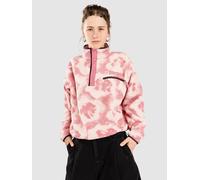 Columbia Women's Helvetia II Cropped Sherpa Half Snap Printed Fleece - Rosette/Sprayflower - XS - Pink