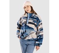 Columbia - Women's Helvetia II Printed Cropped Half Snap - Fleece jumper size XS, blue/grey