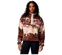 Columbia - Printed half-pressure fleece - Helvetia II Printed Cropped Half Snap Tobacco Sisters Dark Stone for Women - Size XS - Brown Brown