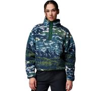 Columbia - Printed half-pressure fleece - Helvetia II Printed Cropped Half Snap Everblue Sisters Rain Forest for Women - Size XS - Green Green XS