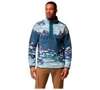 Columbia Mens Helvetia II Print Half Zip Fleece Blue XL