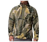 Columbia Mens Regular Fit Helvetia II Printed Half Snap Fleece - Colour: 397 Stone Green Soarin - Size: Large
