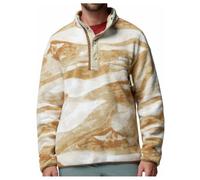 Columbia Mens Regular Fit Helvetia II Printed Half Snap Fleece - Colour: 126 Sea Salt Summits - Size: Large